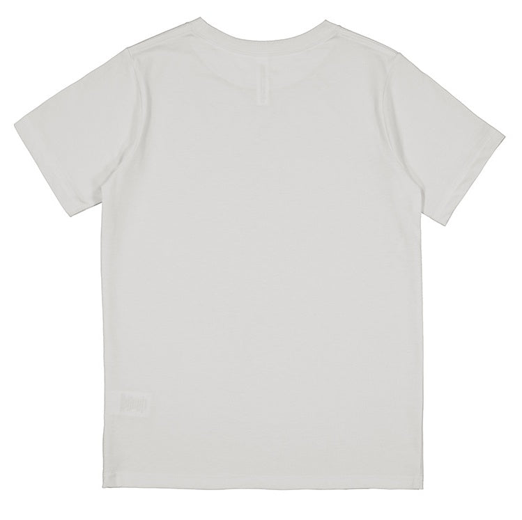 White t-shirt on a white background
