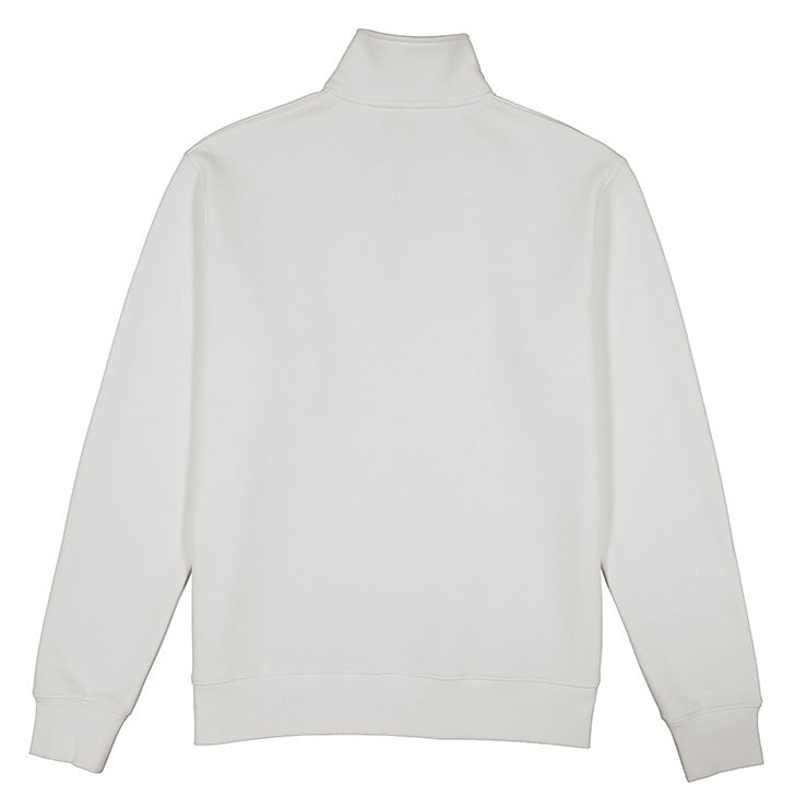 White turtleneck sweater on a white background