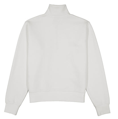 White turtleneck sweater on a white background
