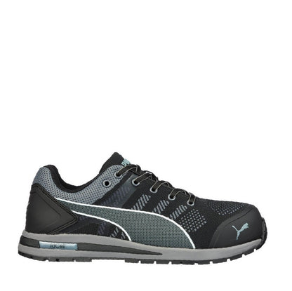 Lightweight Black and Grey Puma 643167 Elevate Knit Black/Grey Composite Safety Jogger