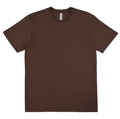 Plain brown t-shirt on a white background