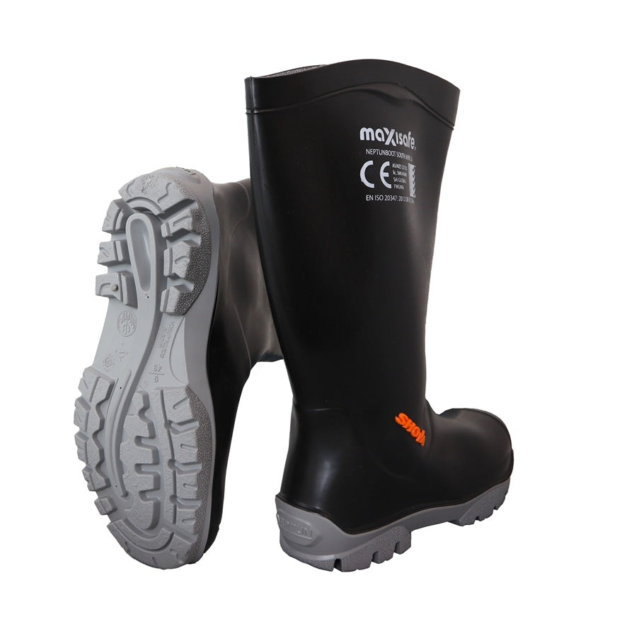 Industrial Maxisafe FWG906 Black Shova Gumboots