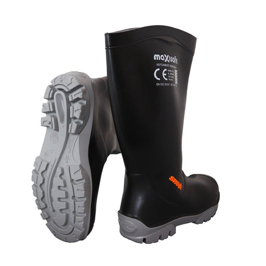 Industrial Maxisafe FWG906 Black Shova Gumboots