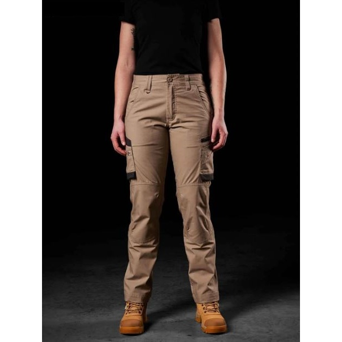 FXD WP-7W Womens Stretch Ripstop Work Pants - Khaki - Alternative Front View
