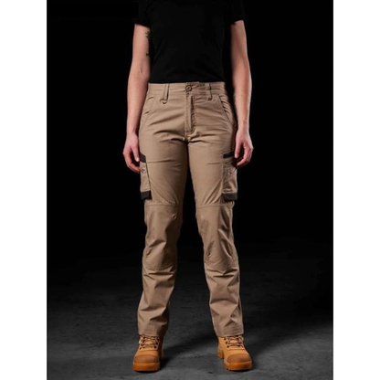 FXD WP-7W Womens Stretch Ripstop Work Pants - Khaki - Alternative Front View