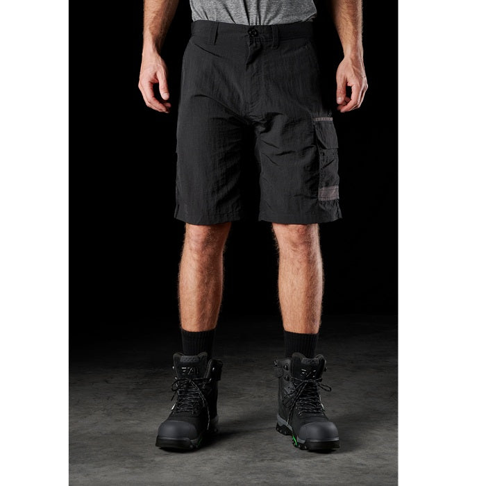 FXD LS-1 Lightweight Stretch Work Shorts - Black - Front View