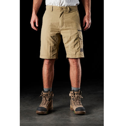FXD LS-1 Lightweight Stretch Work Shorts - Khaki - Front View