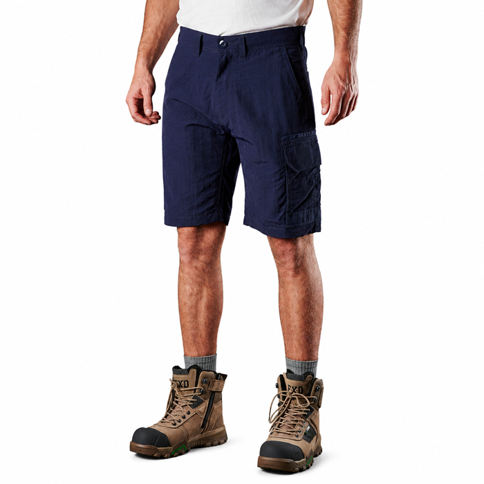 FXD LS-1 Lightweight Stretch Work Shorts - Navy - Front View