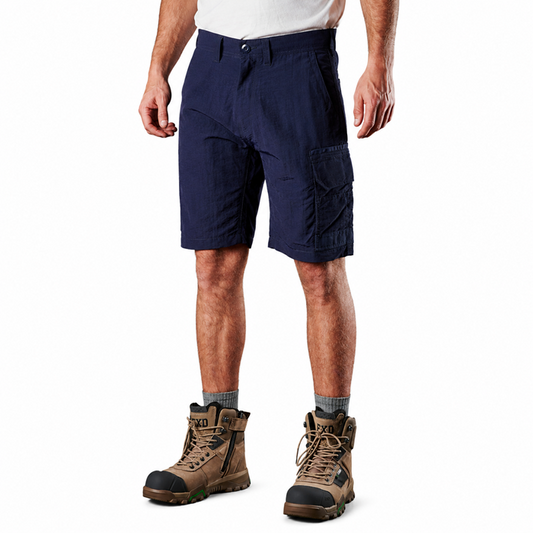 FXD LS-1 Lightweight Stretch Work Shorts - Navy - Front View