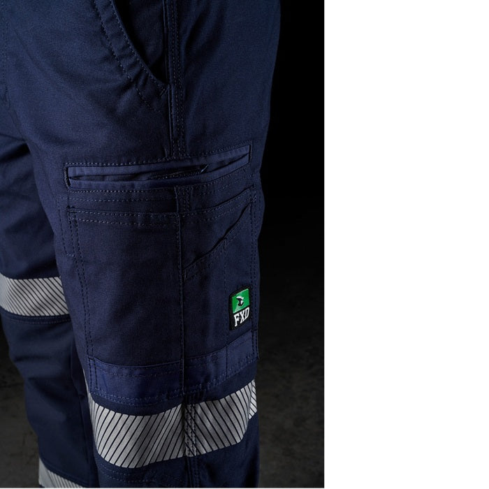 FXD WP-3T Stretch Taped Work Pant - Navy - Cargo Pocket Detail View