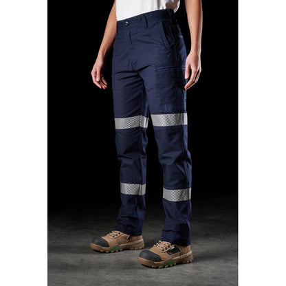 FXD WP-3WT Womens Stretch Taped Work Pant - Navy - Angled Front View