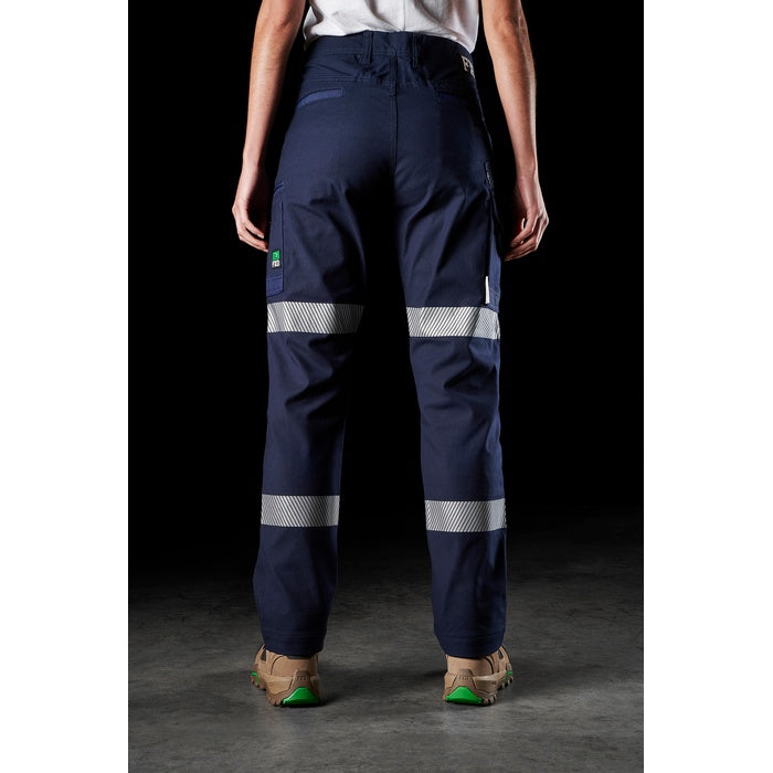 FXD WP-3WT Womens Stretch Taped Work Pant - Navy - Back View