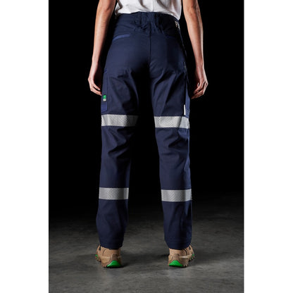 FXD WP-3WT Womens Stretch Taped Work Pant - Navy - Back View