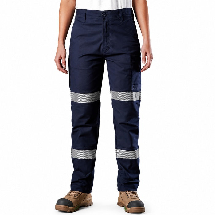 FXD WP-3WT Womens Stretch Taped Work Pant - Navy - Front View