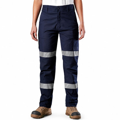FXD WP-3WT Womens Stretch Taped Work Pant - Navy - Front View