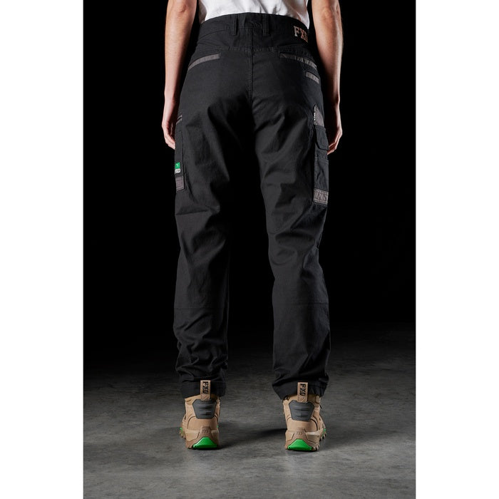 FXD WP-3W Womens Stretch Work Pant - Black - Back View