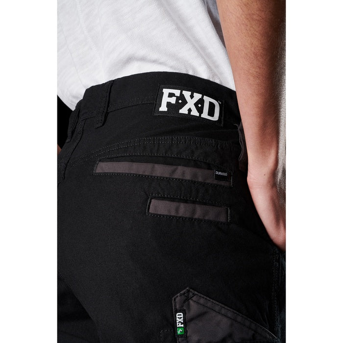 FXD WP-3W Womens Stretch Work Pant - Black - Rear Pocket Detail View