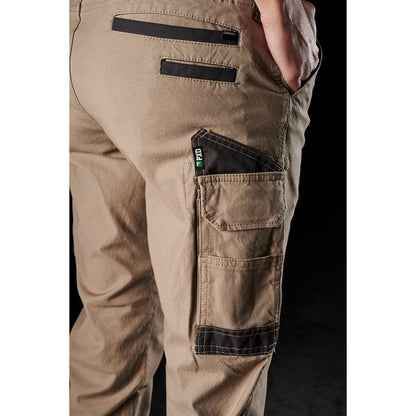 FXD WP-3W Womens Stretch Work Pant - Khaki - Cargo Pocket Detail View