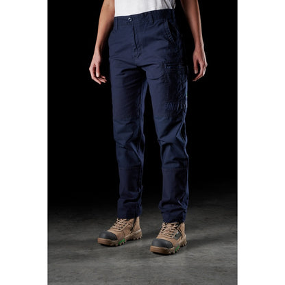 FXD WP-3W Womens Stretch Work Ladies classic cargo pants - Navy front angle view