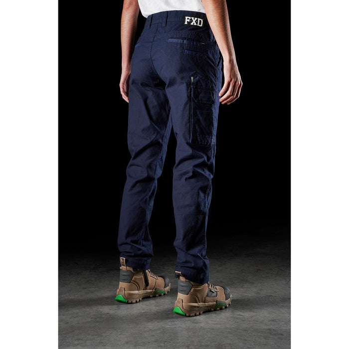 FXD WP-3W Womens Stretch Work Pant - Navy - Angled Rear View