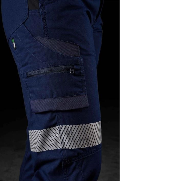 FXD WP-7WT Womens Taped Stretch Ripstop Work Pants - Navy - Cargo Pocket Detail View
