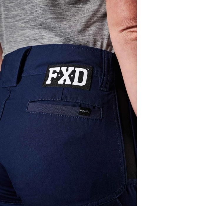 FXD WP-7WT Womens Taped Stretch Ripstop Work Pants - Navy - Rear Pocket Detail View