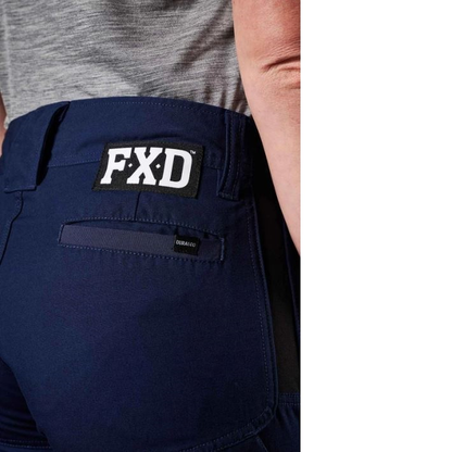 FXD WP-7WT Womens Taped Stretch Ripstop Work Pants - Navy - Rear Pocket Detail View