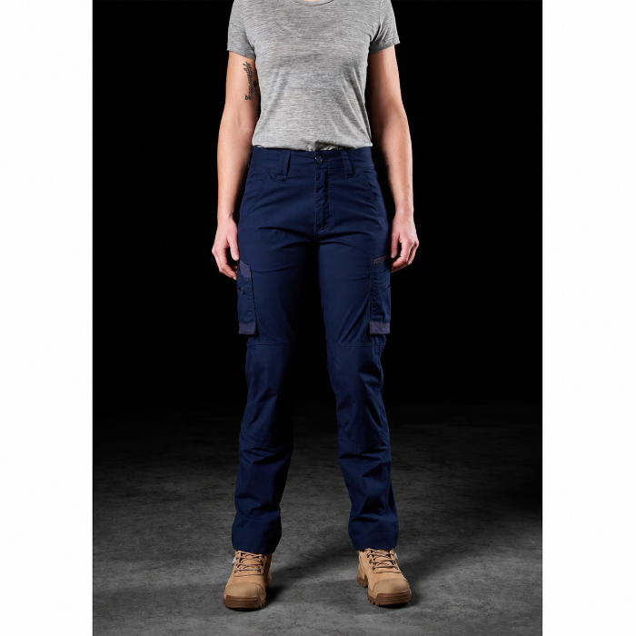 FXD WP-7W Womens Stretch Ripstop Work Pants - Navy - Front View