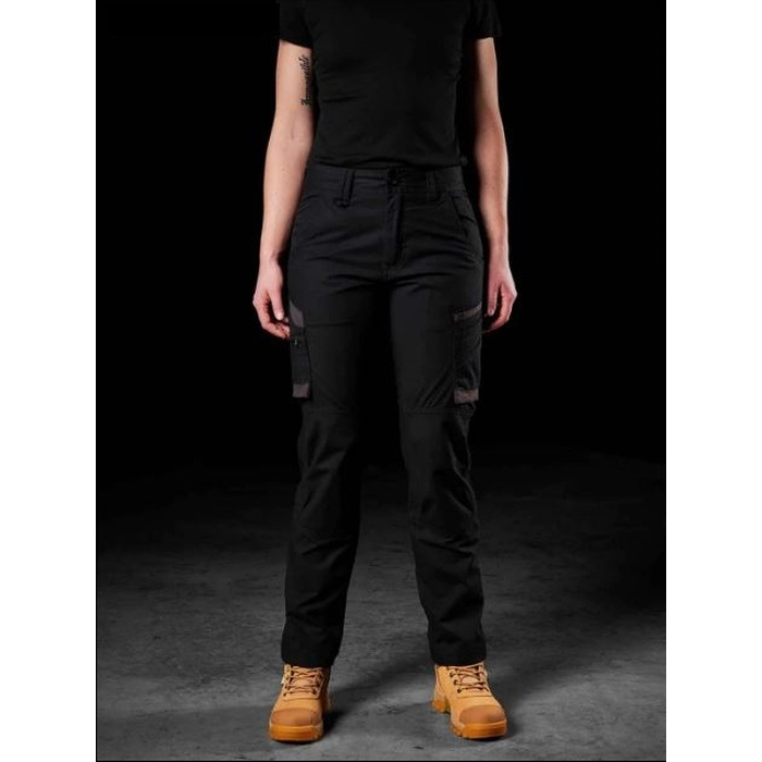 FXD WP-7W Womens Stretch Ripstop Work Pants - Black - Alternative Front View