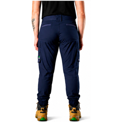 FXD WP-8W Womens Stretch Ripstop Work Pants - Navy - Back View