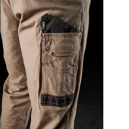FXD WP-3 Stretch Work Pant - Khaki - Thigh Pocket Detail View