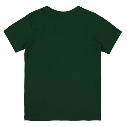 Green t-shirt on a white background