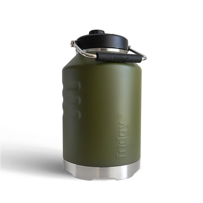 Olive commando green super large 5.5 litres all day durable, hardy, insulated, hydration Fridgy 5.5L Megamate water bottle