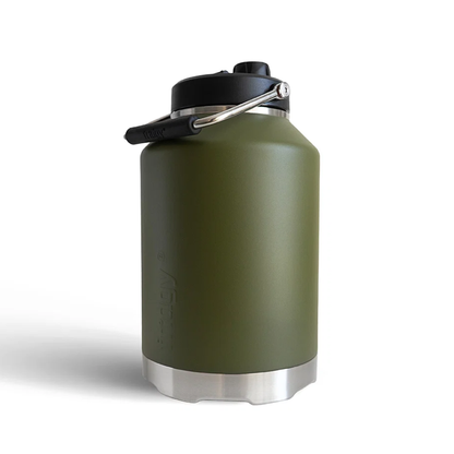 Fridgy 5.5L Megamate Commando olive green reinforced base tough drink bottle