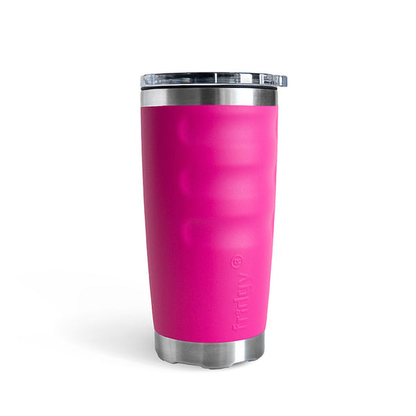 Bright Fiery Rose hot pink double insulated large capacity ergonomic design Fridgy FRI600 600ML 