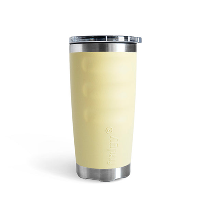 Lemon yellow stylish xl capacity insulated everyday drinking cup Fridgy FRI600 600ML Tumbler