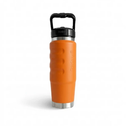 blaze orange coloured super grip 12 hours insulated heat Fridgy FRI750CRUISE 750 Cruise Range With Sipper Lid drink bottle
