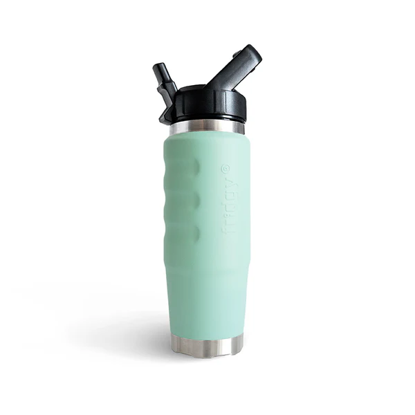 Mint green 24 hour cooling Stainless steel water bottle Fridgy FRI750CRUISE 750 Cruise Range With Sipper Lid 