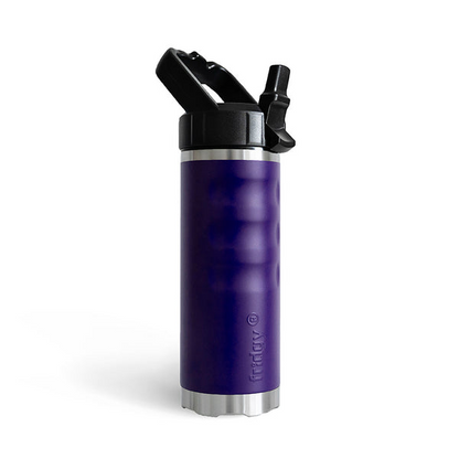 Purple stainless steel temperature regulated Fridgy FRI540 540 Grip Bottle With Sipper Lid