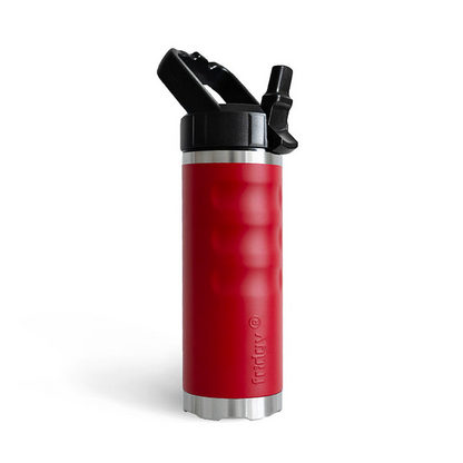 Rebel red no slip extra strong grip durable insulated Fridgy FRI540 540 Grip Bottle With Sipper Lid