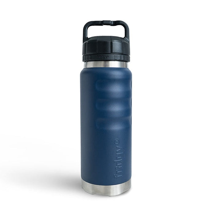 Navy blue forge coloured hot and cold insulated metal Fridgy FRI1080 1080ML Grip drink Bottle With Wide Mouth