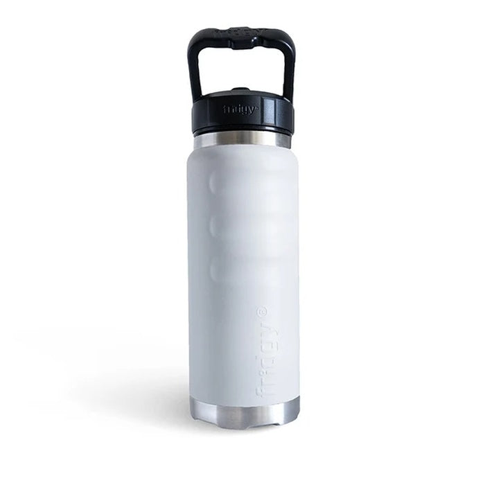 Artic White premium non slip Fridgy FRI780 780ML Grip drink Bottle With Sipper Lid