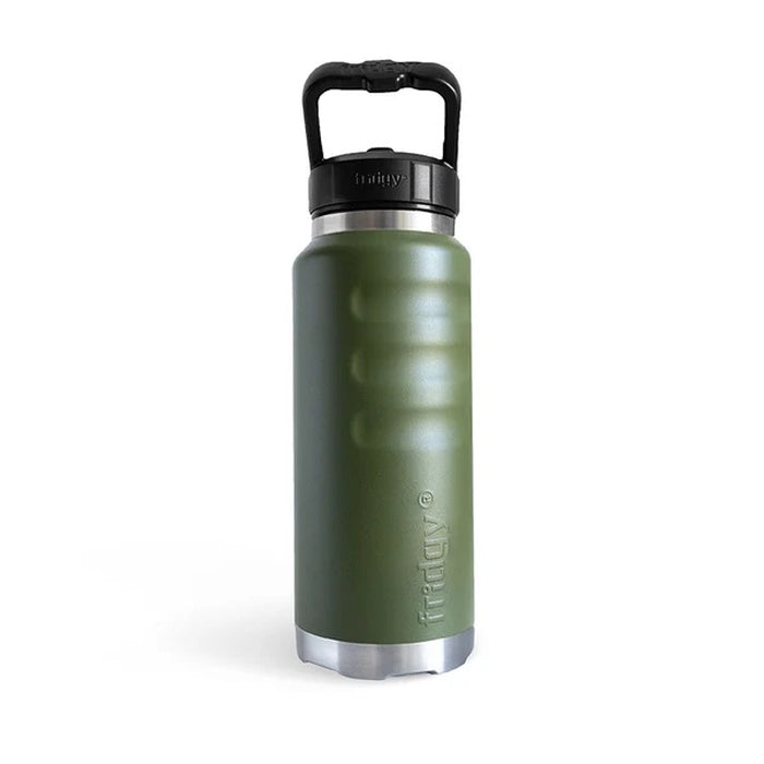 Commando olive green premium hot and cold tough hard wearing Fridgy FRI780 780ML Grip drink Bottle With Sipper Lid