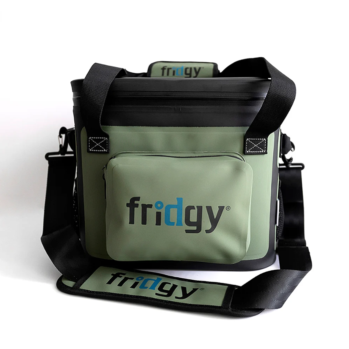 Oliver green food and drink cooling bag extra large 14 Litre capacity, waterproof with all day insulation. Fridgy FRICOOLER14LITRE 14 Litre Cooler Cribmate Plus