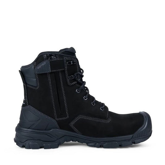 Black Leather steel toe cap Gator GA2058 AeroStep High Safety Boots