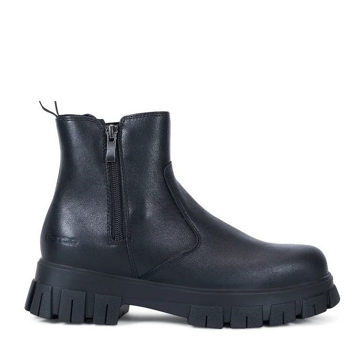 Black Leather Fleece Lining Gator GB2002 Bella Womens Mid Safety Boots