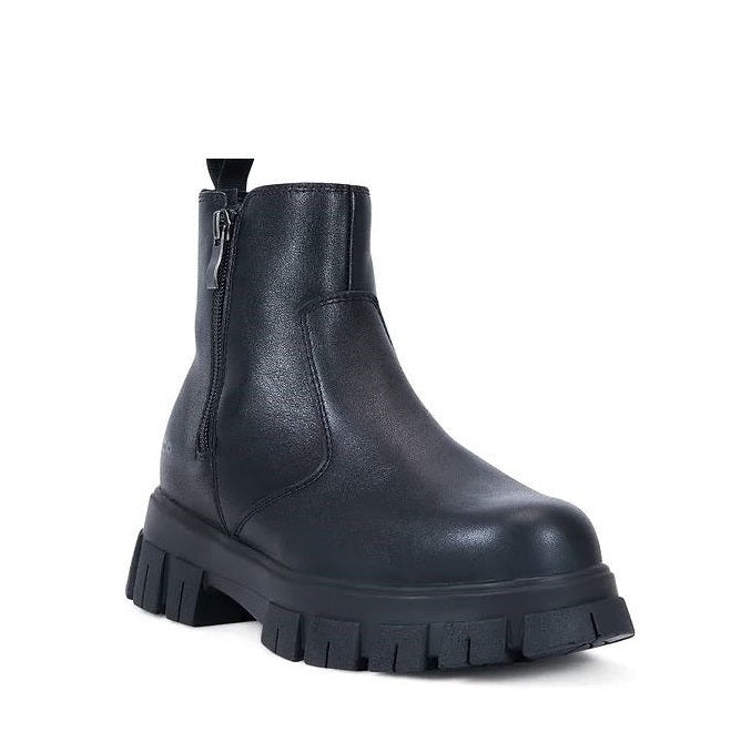 Black full grain leather Fleece lining with Steel toe cap Gator GB2002 Bella Womens Mid Safety Boots