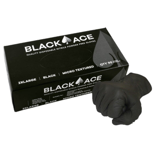 Maxisafe GNB205 Black Ace Disposable Nitrile Gloves