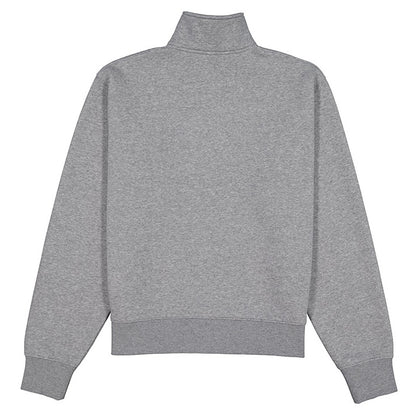 Gray turtleneck sweatshirt on a white background