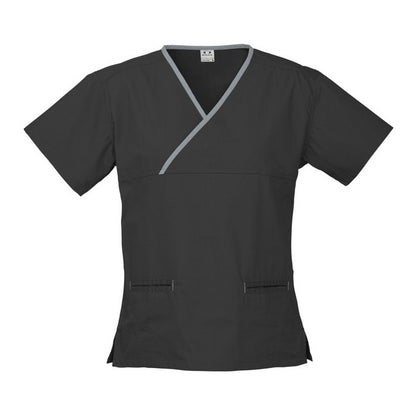 Biz Collection H10722 Ladies Crossover Scrubs Top